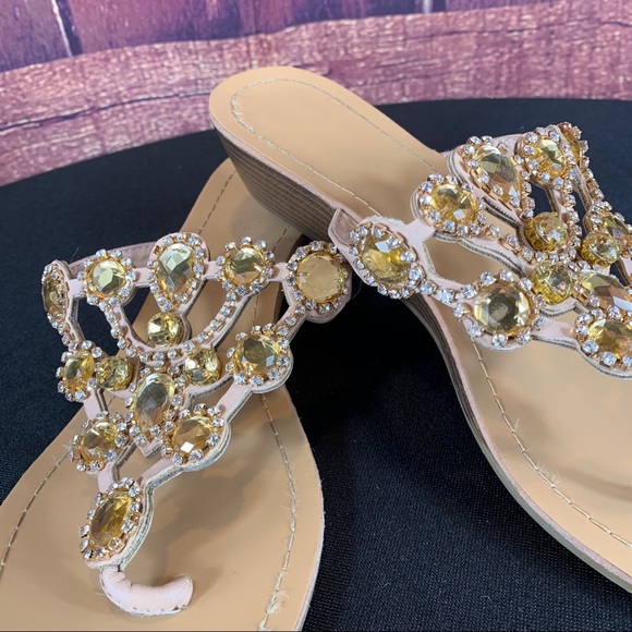 MADELINE STUART Gemstone & Rhinestone Sandals - Picture 7 of 12